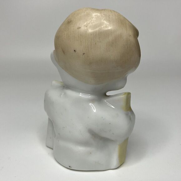 Christmas Caroler Singing Child MCM 3" Ceramic Porcelain Figurine VTG Japan - Picture 2 of 7